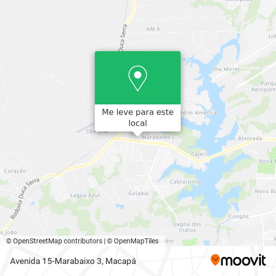 Avenida 15-Marabaixo 3 mapa