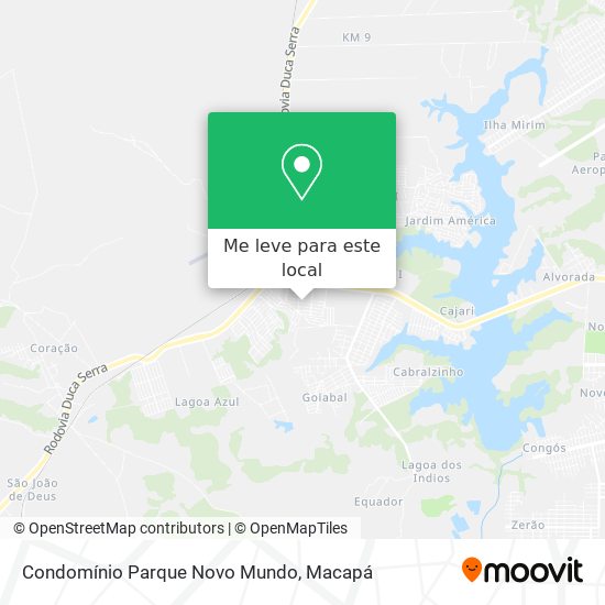 Condomínio Parque Novo Mundo mapa