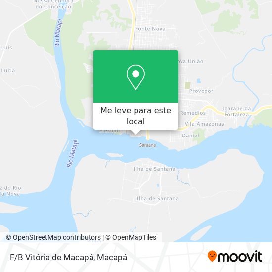 F/B Vitória de Macapá mapa
