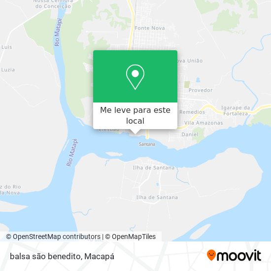 balsa são benedito mapa