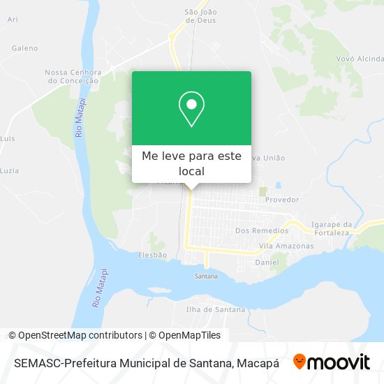 SEMASC-Prefeitura Municipal de Santana mapa