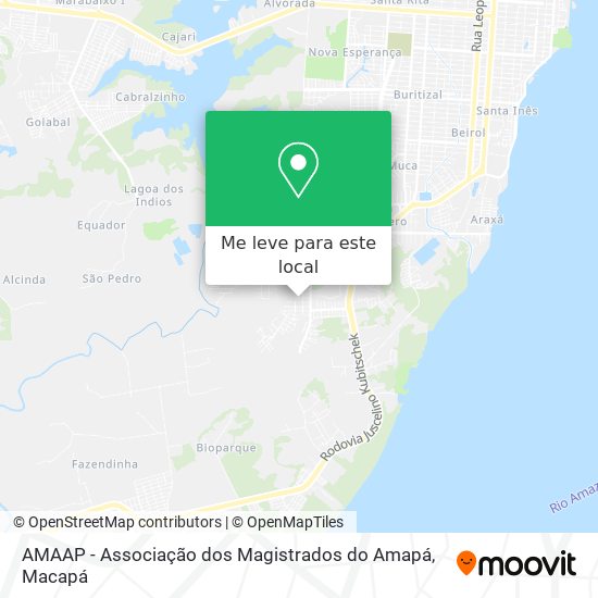 AMAAP - Associação dos Magistrados do Amapá mapa