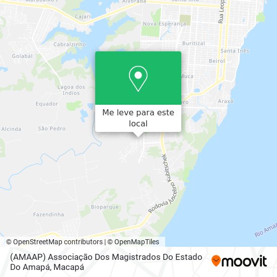 (AMAAP) Associação Dos Magistrados Do Estado Do Amapá mapa