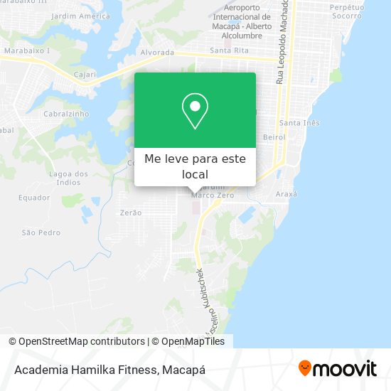 Academia Hamilka Fitness mapa