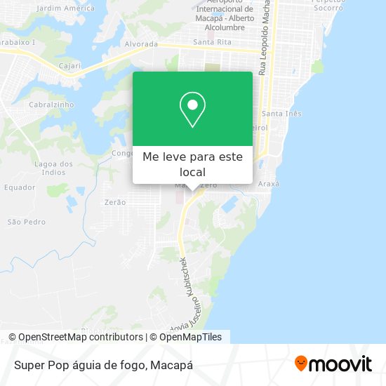 Super Pop águia de fogo mapa