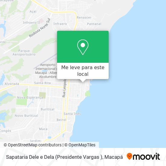 Sapataria Dele e Dela (Presidente Vargas ) mapa