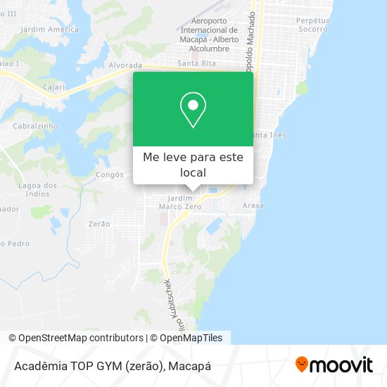 Acadêmia TOP GYM (zerão) mapa