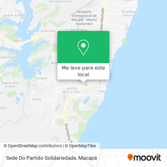 Sede Do Partido Solidariedade mapa