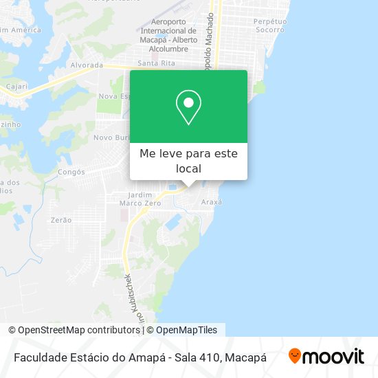 Faculdade Estácio do Amapá - Sala 410 mapa