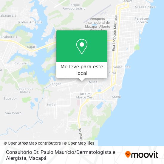 Consultório Dr. Paulo Maurício / Dermatologista e Alergista mapa