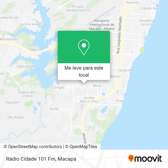 Rádio Cidade 101 Fm mapa