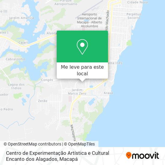 Centro de Experimentação Artística e Cultural Encanto dos Alagados mapa