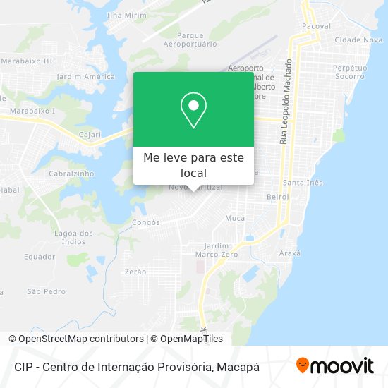 CIP - Centro de Internação Provisória mapa