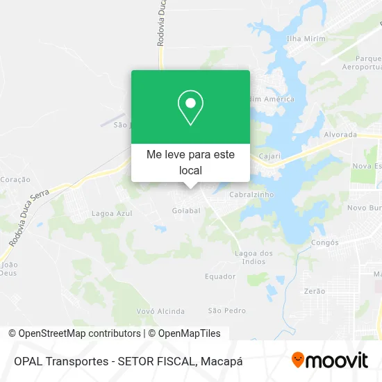 OPAL Transportes - SETOR FISCAL mapa