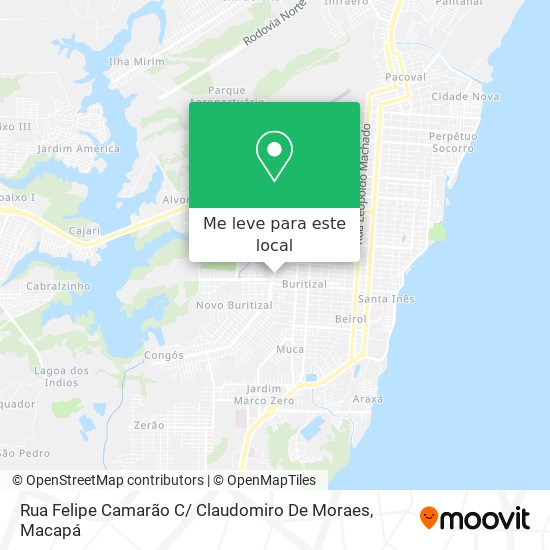 Rua Felipe Camarão C/ Claudomiro De Moraes mapa