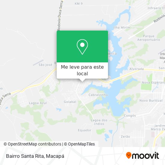 Bairro Santa Rita mapa