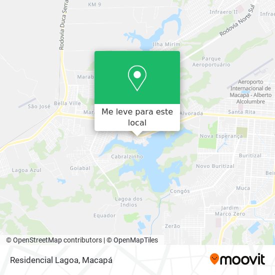 Residencial Lagoa mapa