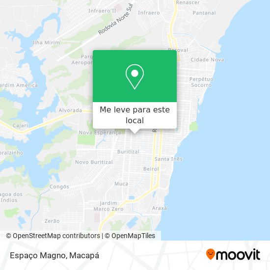 Espaço Magno mapa