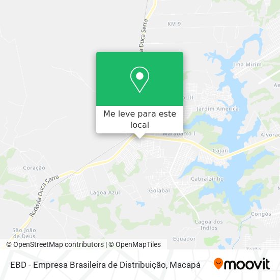 EBD - Empresa Brasileira de Distribuição mapa