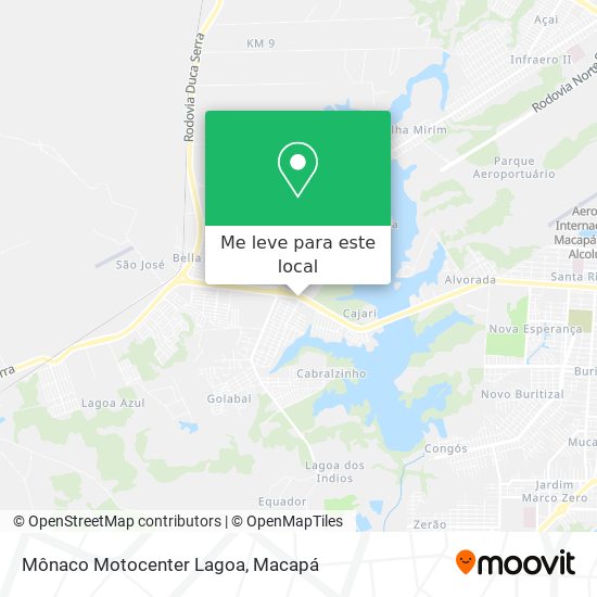Mônaco Motocenter Lagoa mapa