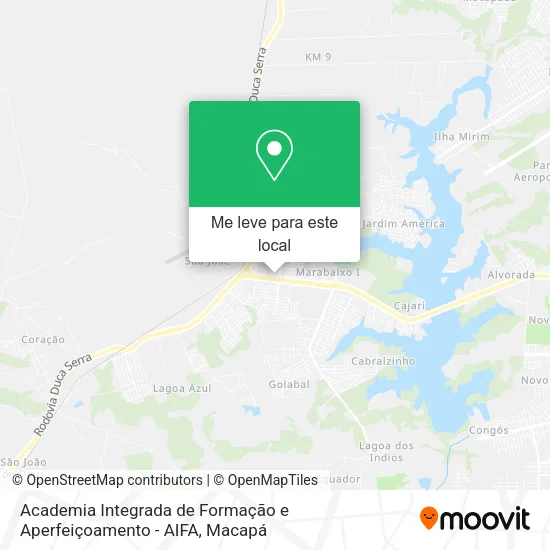 Academia Integrada de Formação e Aperfeiçoamento - AIFA mapa