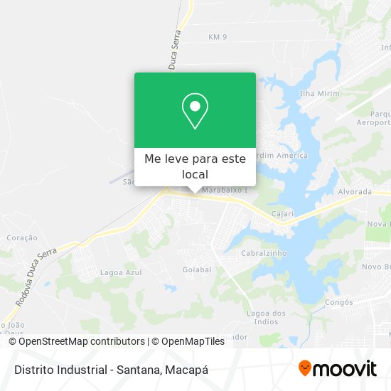 Distrito Industrial - Santana mapa