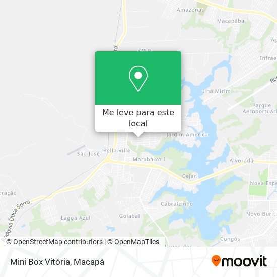 Mini Box Vitória mapa