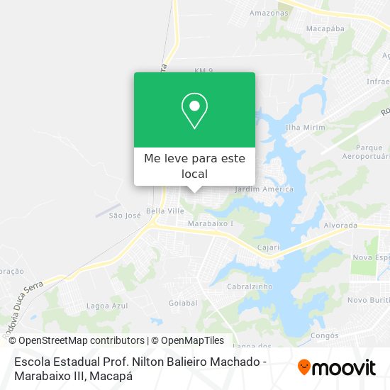 Escola Estadual Prof. Nilton Balieiro Machado - Marabaixo III mapa
