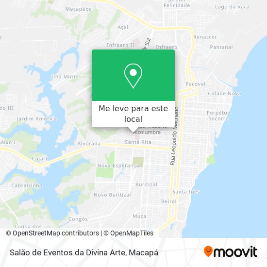 Salão de Eventos da Divina Arte mapa