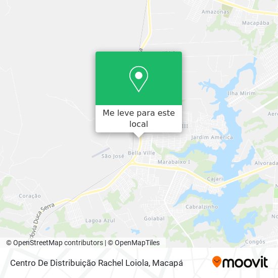 Centro De Distribuição Rachel Loiola mapa