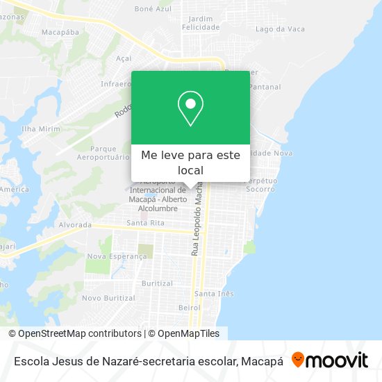 Escola Jesus de Nazaré-secretaria escolar mapa