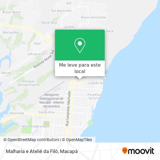 Malharia e Ateliê da Filó mapa