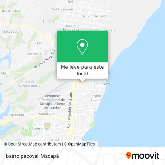 bairro pacoval mapa