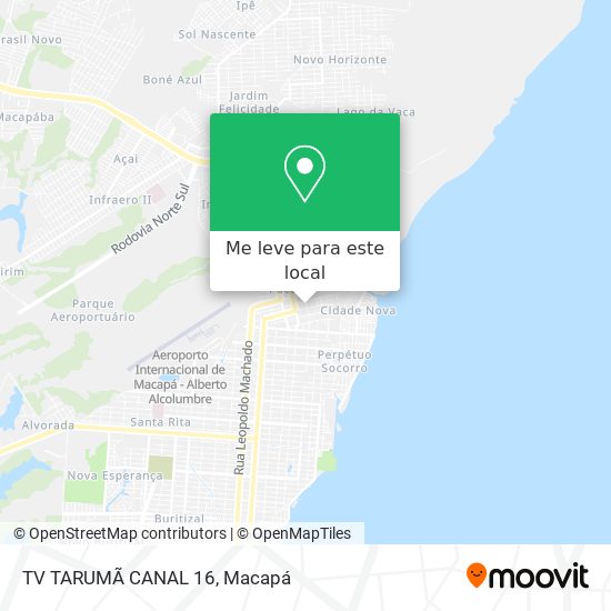 TV TARUMÃ CANAL 16 mapa