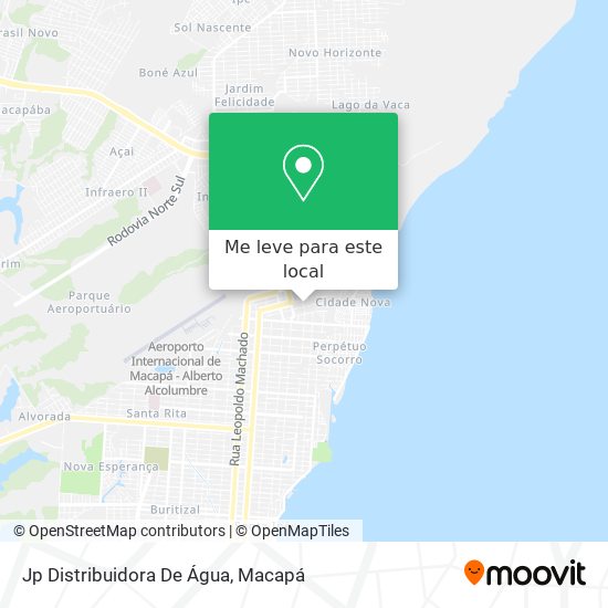 Jp Distribuidora De Água mapa
