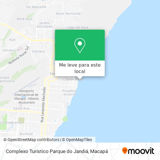 Complexo Turístico Parque do Jandiá mapa