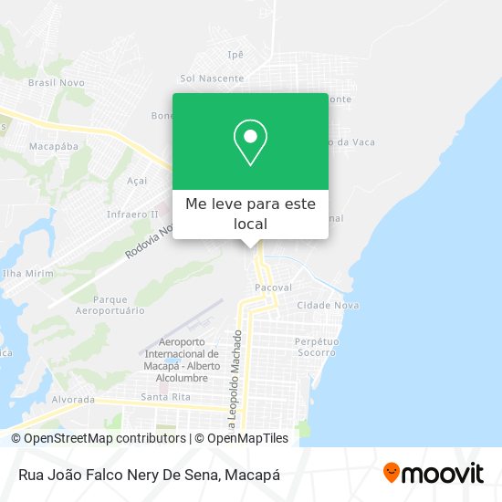 Rua João Falco Nery De Sena mapa