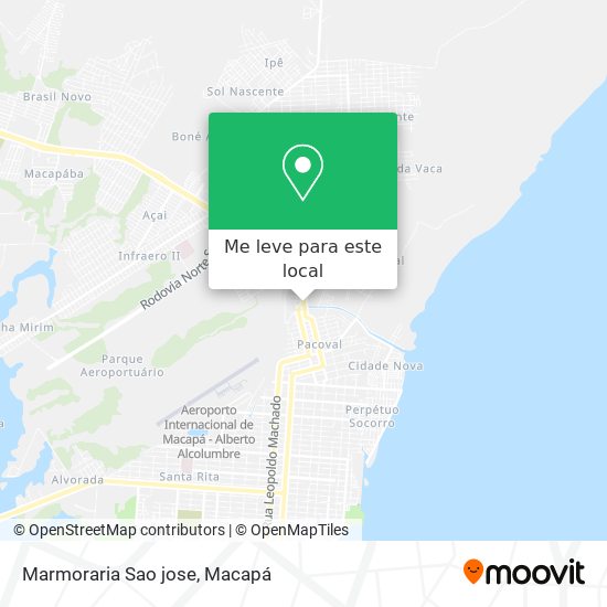 Marmoraria Sao jose mapa