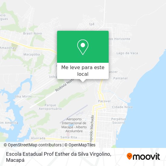 Escola Estadual Prof Esther da Silva Virgolino mapa