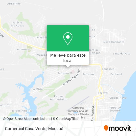 Comercial Casa Verde mapa