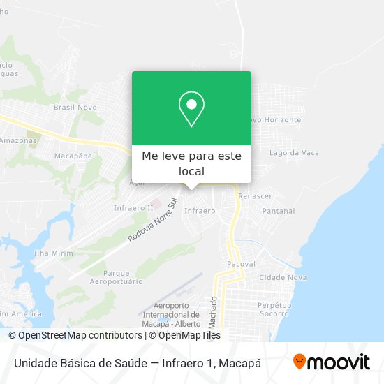 Unidade Básica de Saúde — Infraero 1 mapa