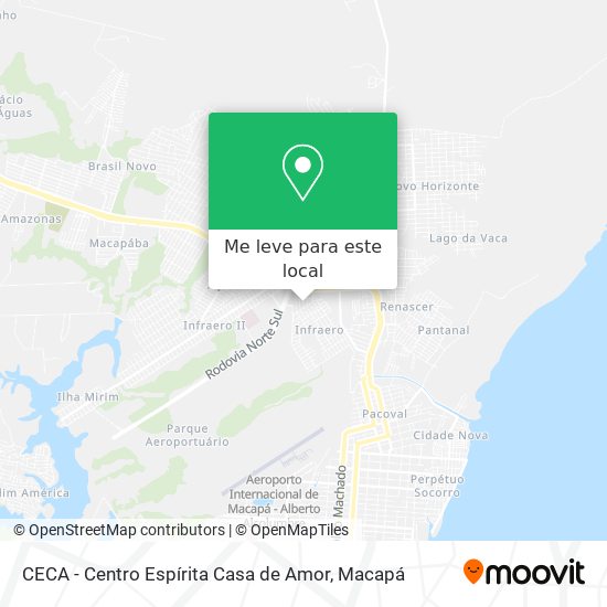 CECA - Centro Espírita Casa de Amor mapa