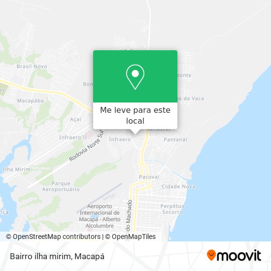 Bairro ilha mirim mapa