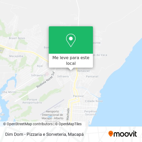 Dim Dom - Pizzaria e Sorveteria mapa