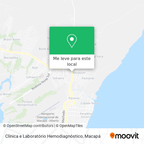 Clínica e Laboratório Hemodiagnóstico mapa