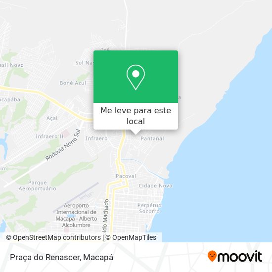 Praça do Renascer mapa