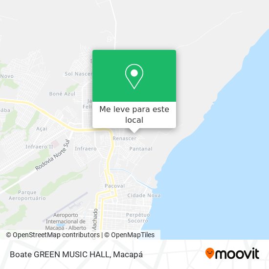 Boate GREEN MUSIC HALL mapa