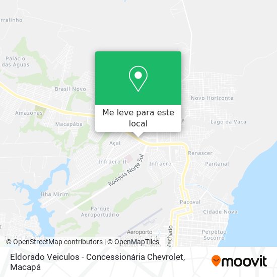 Eldorado Veiculos - Concessionária Chevrolet mapa