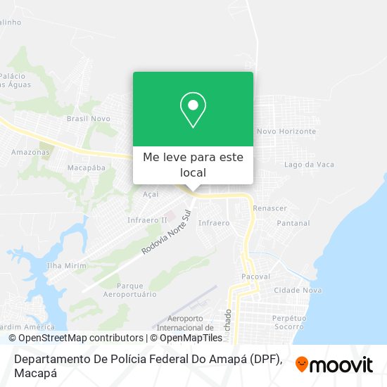 Departamento De Polícia Federal Do Amapá (DPF) mapa