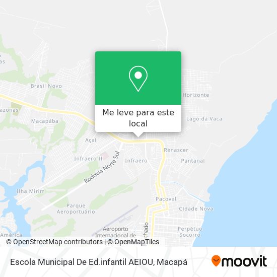 Escola Municipal De Ed.infantil  AEIOU mapa